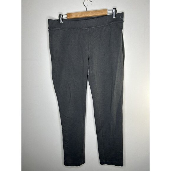 Eddie Bauer Pants Womens Leggings Gray Pull On Active Size 12 - Picture 1 of 9